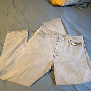 Tan Wrangler jeans, size 36/32